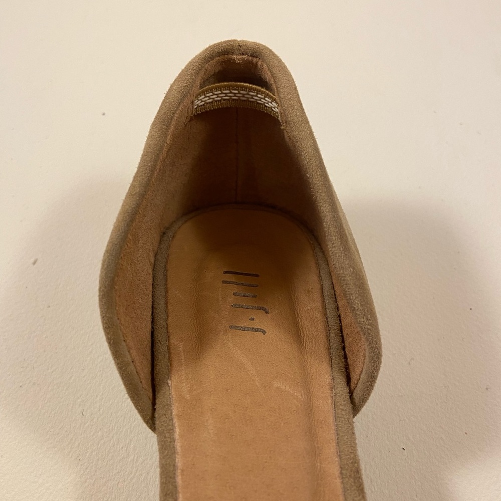 J. Jill Suede Leather Cap Toe D'Orsay flats black tan black dress shoes 6.5 - Picture 6 of 7